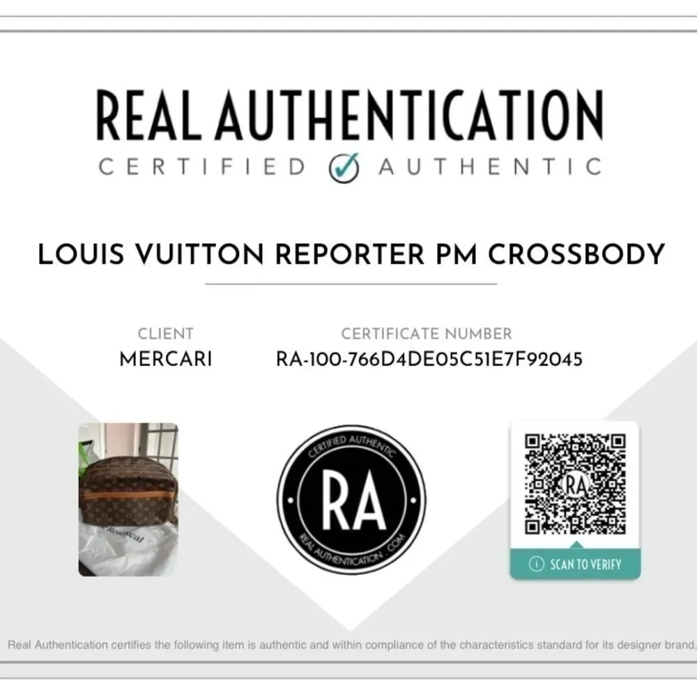LOUIS VUITTON Monogram Reporter PM